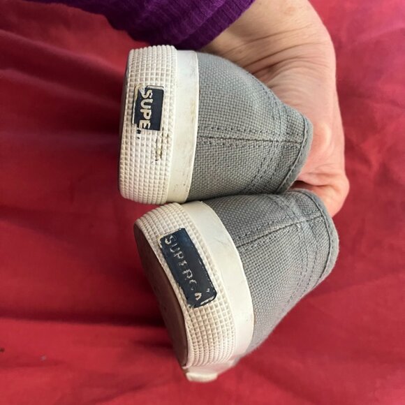 Gray Superga  Unisex Canvas Sneakers Size EU 39 - Picture 3 of 6